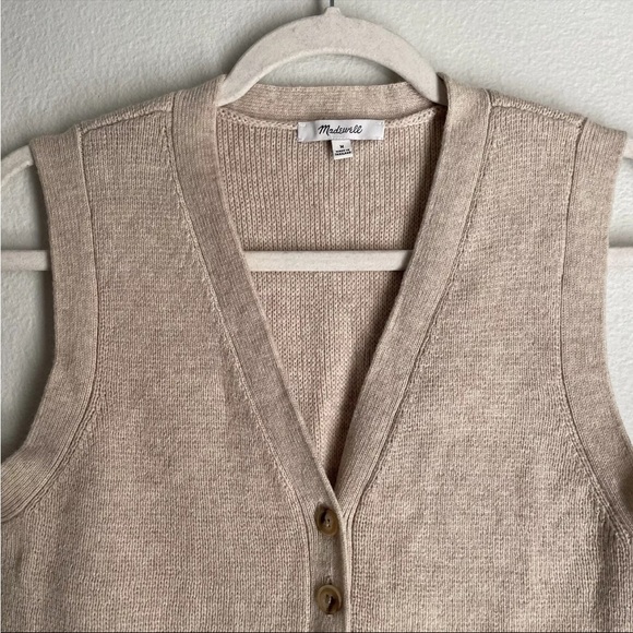 Madewell V-Neck Button-Front Sweater Vest - Picture 7 of 10